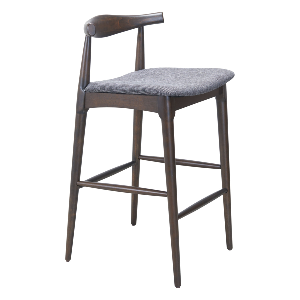Tuzka Gray & Espresso Barstool (Set of 2)