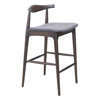 Tuzka Gray & Espresso Barstool (Set of 2)