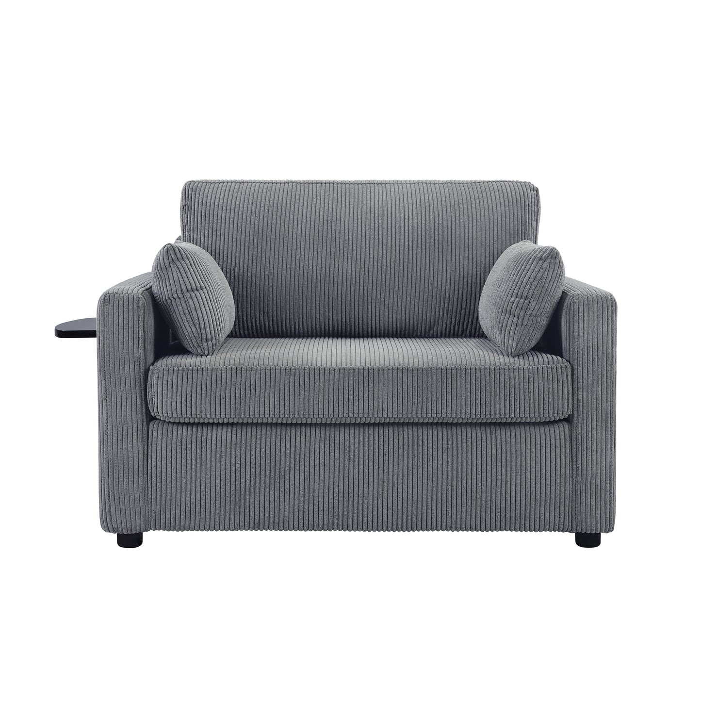 Kellan Corduroy Twin Sofa Bed – 47.2" Sleeper Loveseat with USB Ports