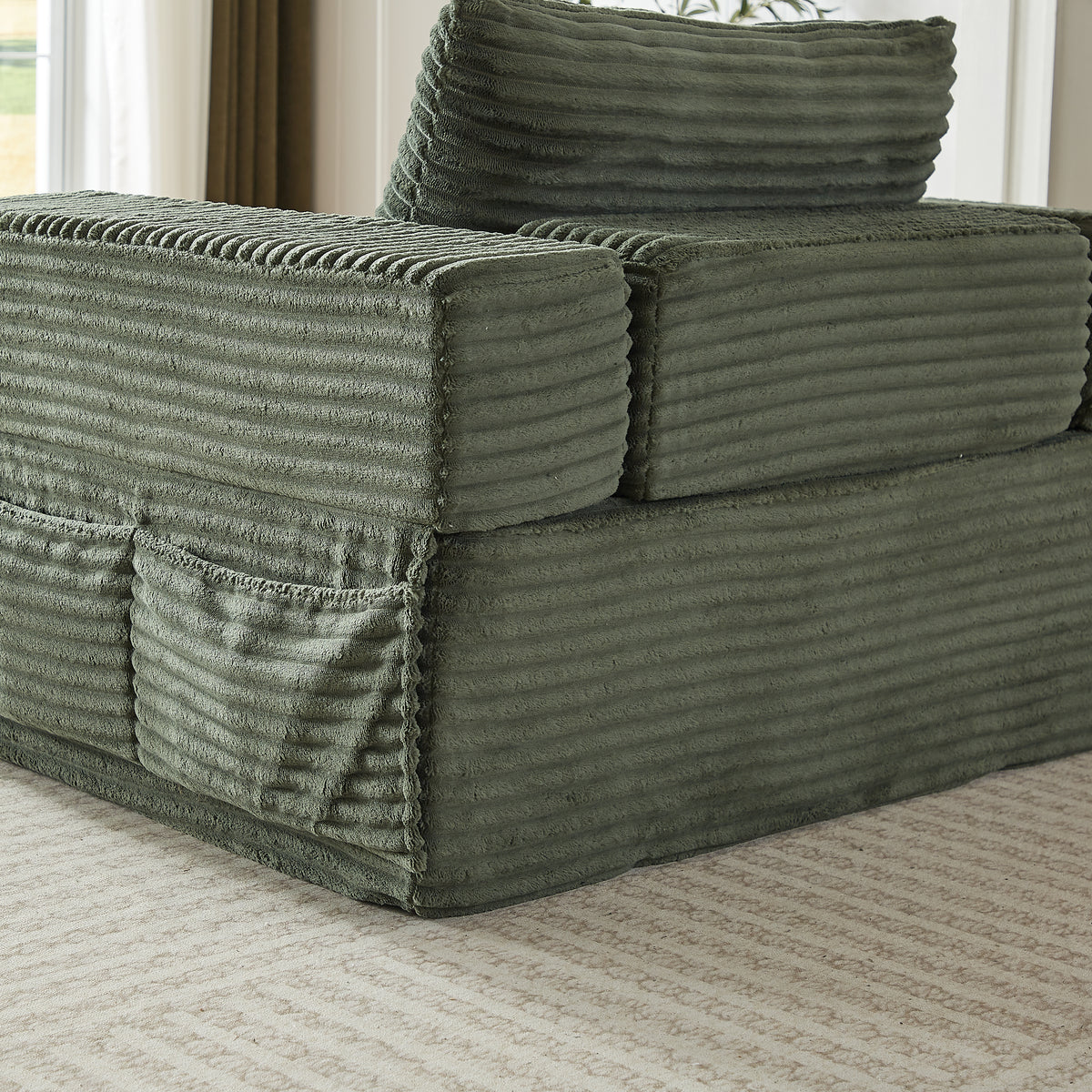 Sorrel U-Shaped Modular Sofa - Green (10)