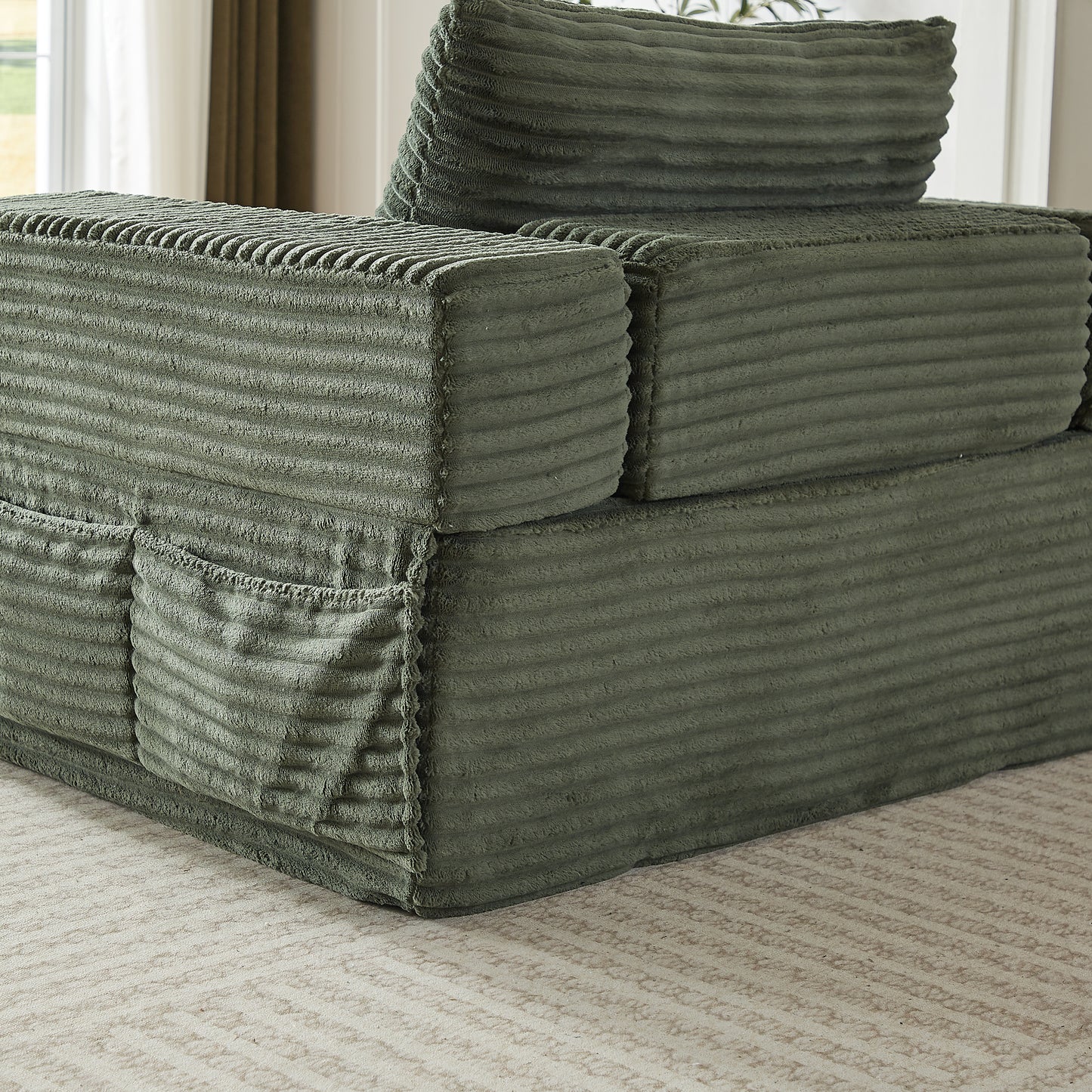 Sorrel U-Shaped Modular Sofa - Green (10)