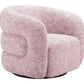 Refine Pink Tweed Swivel Chair