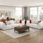 Fable Chenille Modular Loveseat – Beige Modern Sofa – view 4