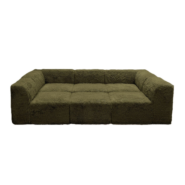 Fable Faux Fur Modular Sectional Day Bed – 107
