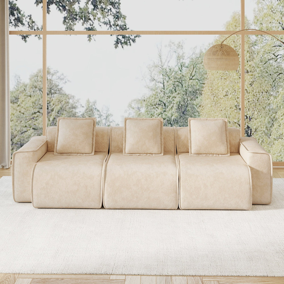 Calla Velvet Modular Sofa