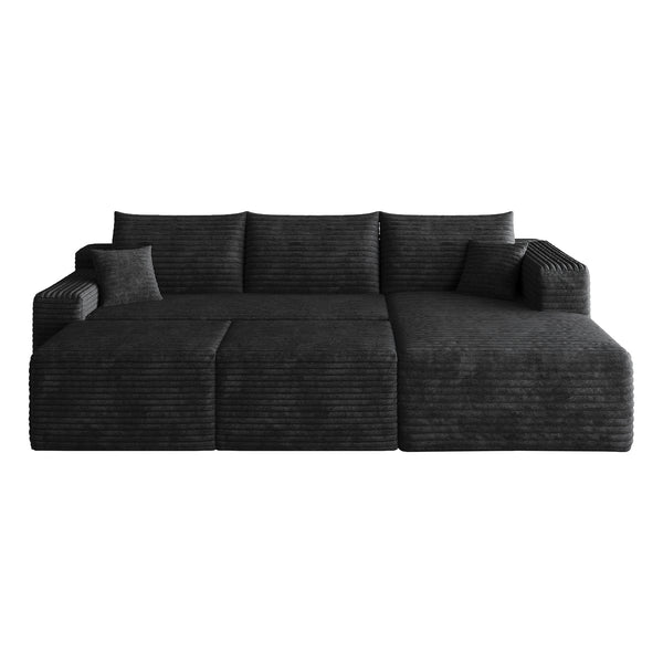 Faelan Corduroy Cloud Sectional – 95
