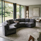 Faelan Curved Chenille Modular Sectional Sofa – 4-Seat Console Sofa with USB & Wireless Charging, 2 Colors – view 2