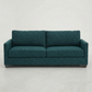 Damon American-Made Sofa – 92" Custom-Fabric Sofa - Velvet Antique Peacock - Velvet (7)