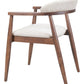 Goka Beige & Walnut Dining Chair