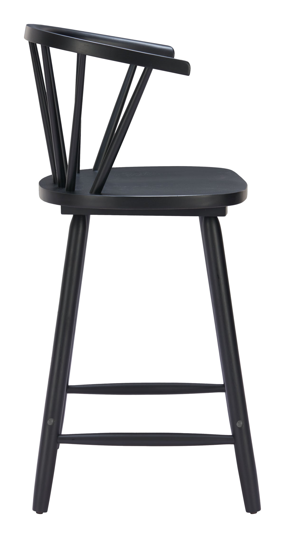 Stenger Counter Stool (Set of 2) in Black
