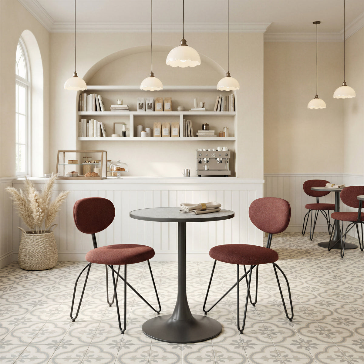 Bite Bistro Table in Gray & Black