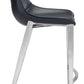 Magnus Counter Stool (Set of 2) in Black & Silver