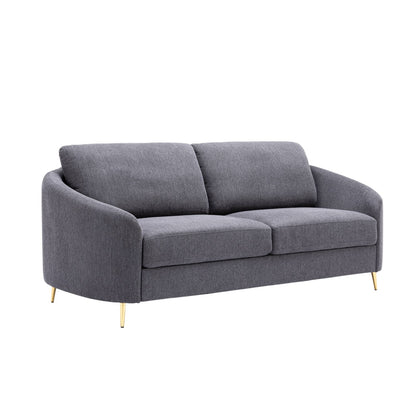 Bram Gray Linen Sofa – 80"W Sofa