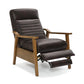 Asher MCM Faux Leather Push-Back Recliner (3 Colors)