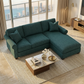 Irlanda Upholstered L-Shaped Sectional – 120" Made-in-USA Sectional Sofa - Hepburn Teal - Fabric (3)