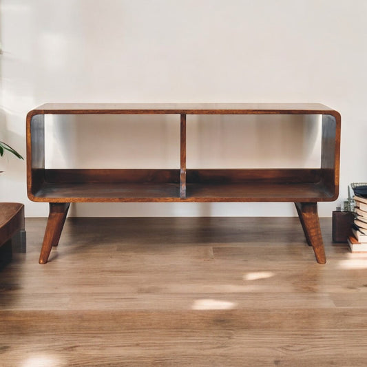 Rune Chestnut Solid Wood Media Console