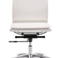 Lider Plus Armless Office Chair in White