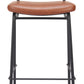 Charon Barstool (Set of 2) in Vintage Brown