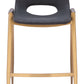 Desi Counter Stool (Set of 2) in Black & Gold