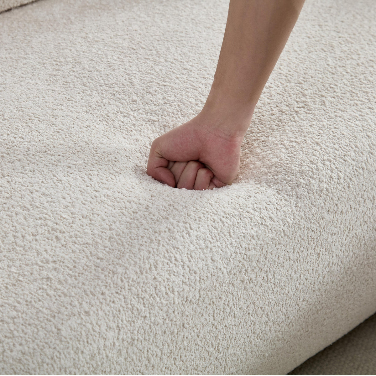 Odile Curved Boucle Sectional