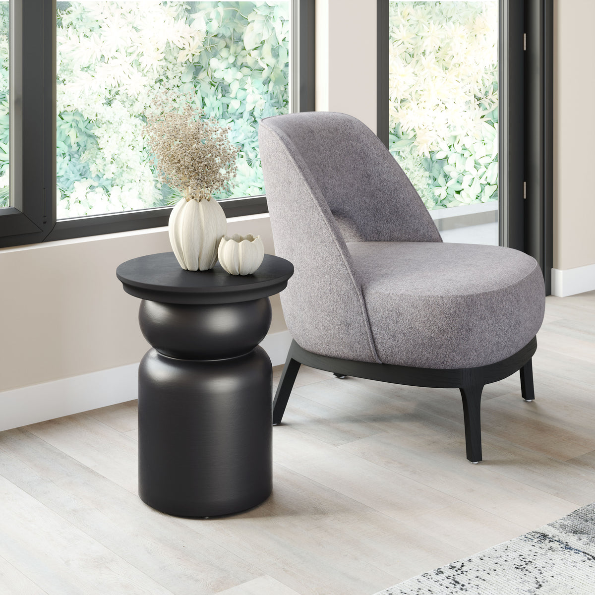 Colombo Black Side Table
