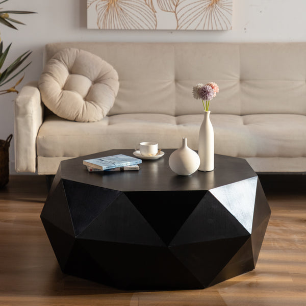 Elodie Black MDF Coffee Table – 38.2