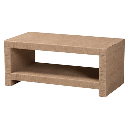 Corin Handwoven Jute Coffee Table