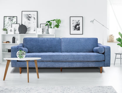 Anderson Blue Upholstered Sofa – 90" Sofa