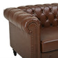 Calder Faux Leather Sectional – 85" L-Shaped 4-Seater with Storage Ottoman (2 Colors)