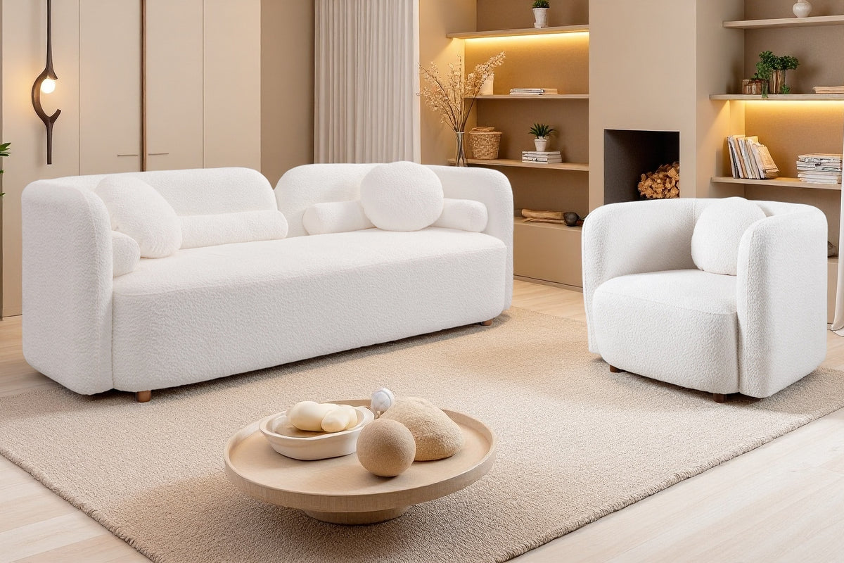 Gethin Boucle Sofa Set