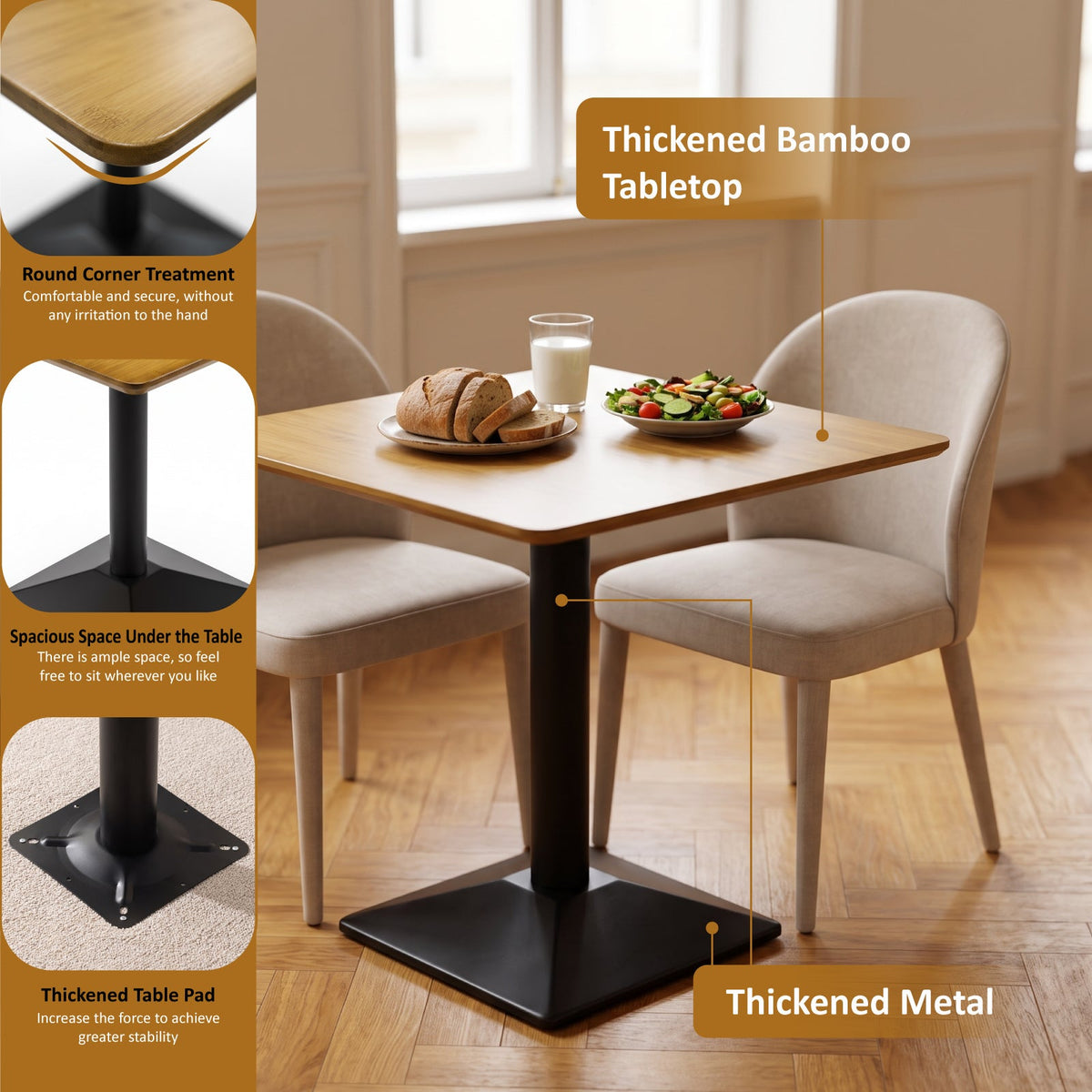 Crispin Bamboo Dining Table