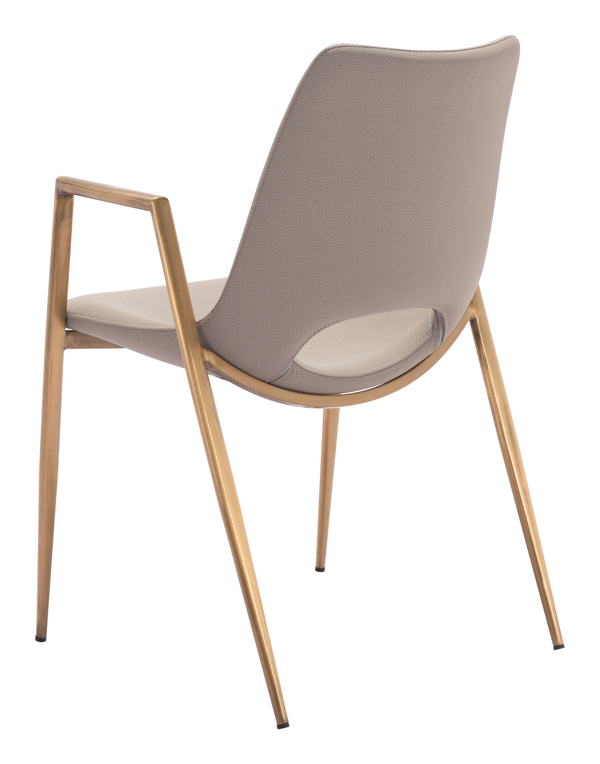 Desi Dining Chair (Set of 2) in Beige & Gold