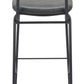Charon Barstool (Set of 2) in Vintage Black