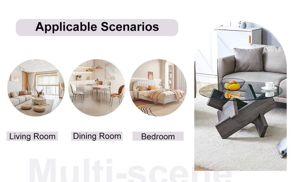 Zuri Glass Coffee Table