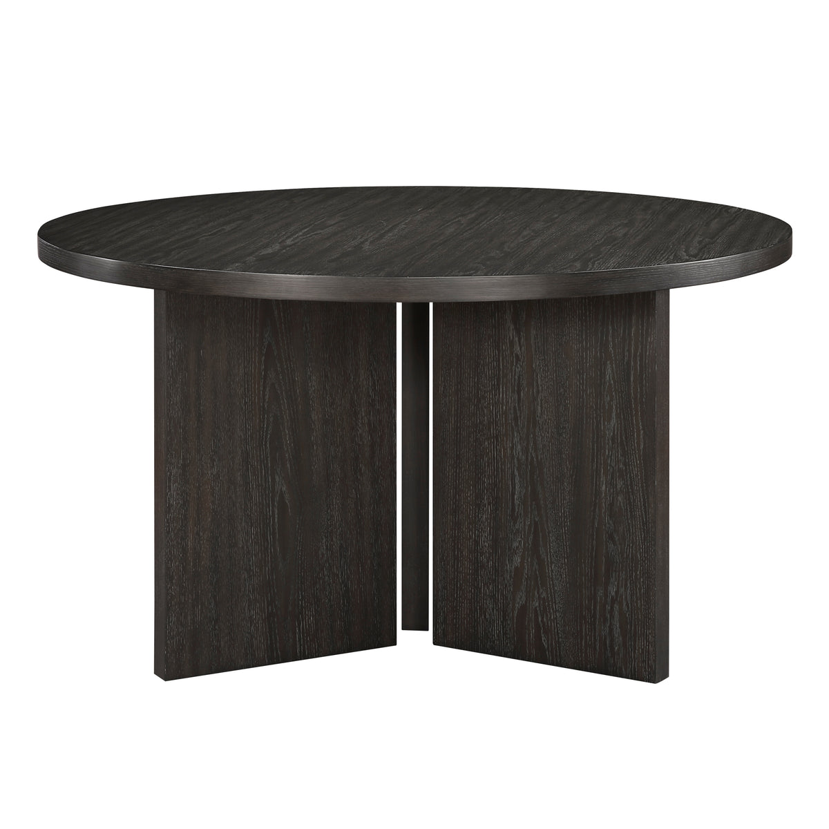Fenwick Round Dining Table – 54" Ebony Wood Grain Dining Table