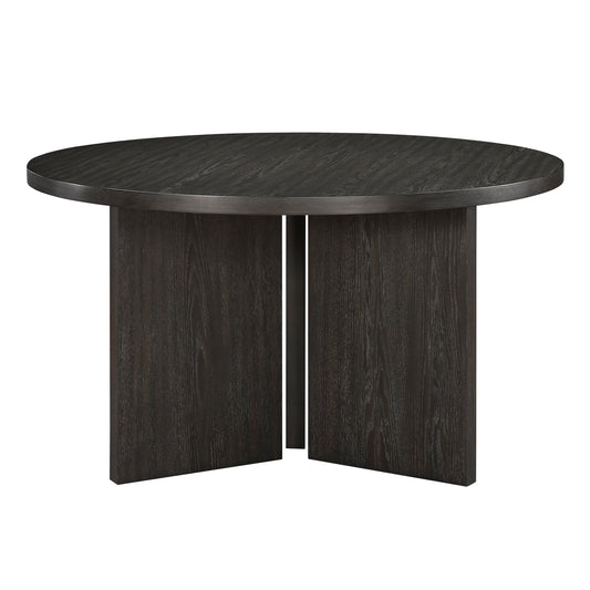Fenwick Round Dining Table – 54" Ebony Wood Grain Dining Table