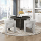 Fenwick Round Dining Table – 54" Ebony Wood Grain Dining Table – view 2