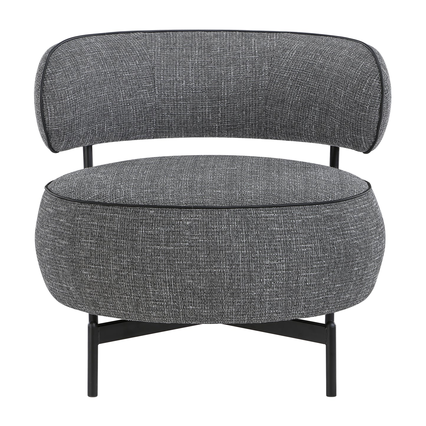 Fenwick Swivel Accent Chair – Round Chenille Chair in Gray – view 10