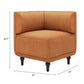 Malben Brown Corner Chair