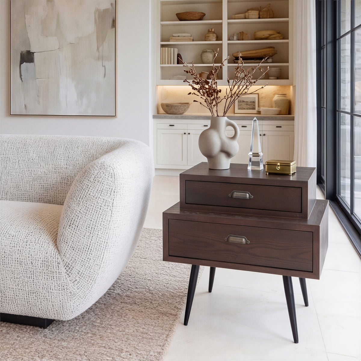 Mechy Brown Side Table