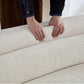 Odile Curved Boucle Sectional