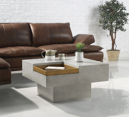 Kailano Gray Cement Coffee Table