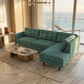 Talmadge Sectional Sofa – 120" L-Shaped, Made in USA - Hepburn Emerald - Fabric (10)