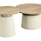 Lireen Natural & Ivory Coffee Table Set (2-Piece)