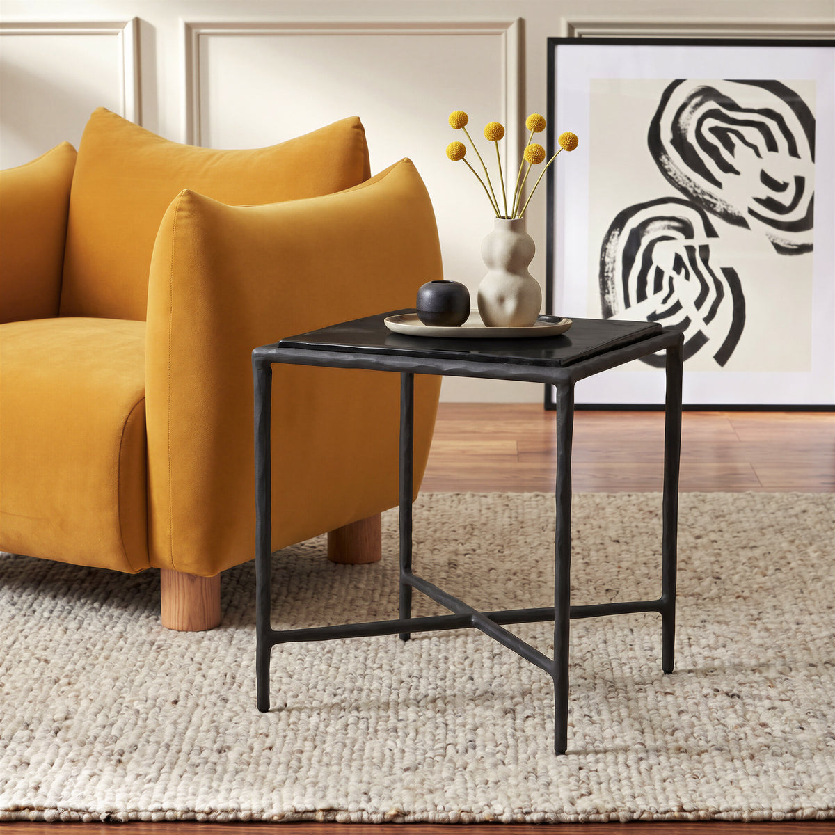 Cloe Black Side Table
