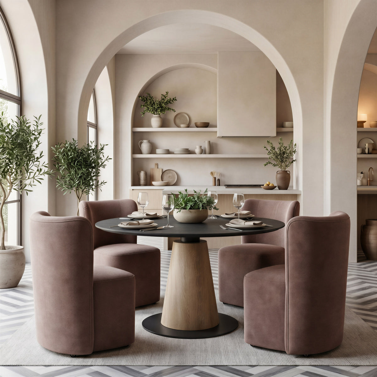 Reno Black Dining Table