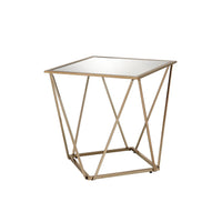 Fogya Champagne Metal End Table