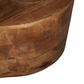Detailed view of Free Form Solid Wood Premium Coffee Table showing unique wood texture and contemporary design.