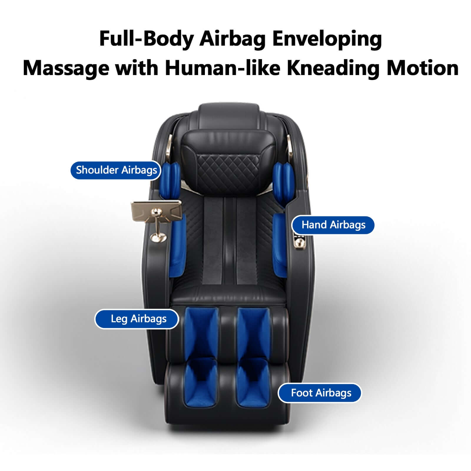 Zero Gravity Massage Chair with SL-Track and Smart Features showcasing full-body airbag massage and kneading action.