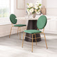 Odessa Green & Gold Dining Chair (Set of 2)